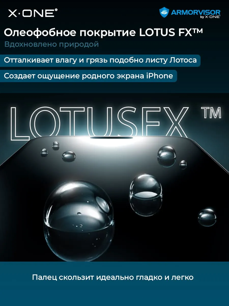 Бронепленка iPhone 17 Air X-ONE Armorvisor 4rd - generation / фильтрация УФ излучения / защита зрения / с установочным аппликатором