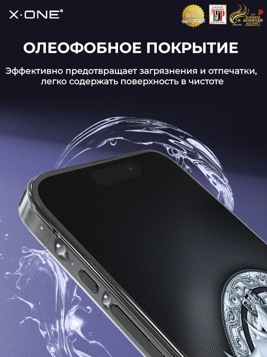 Полимерная защитная пленка iPhone 13 Pro Max X-ONE Frame Protector / защита хромированных торцов корпуса и динамиков
