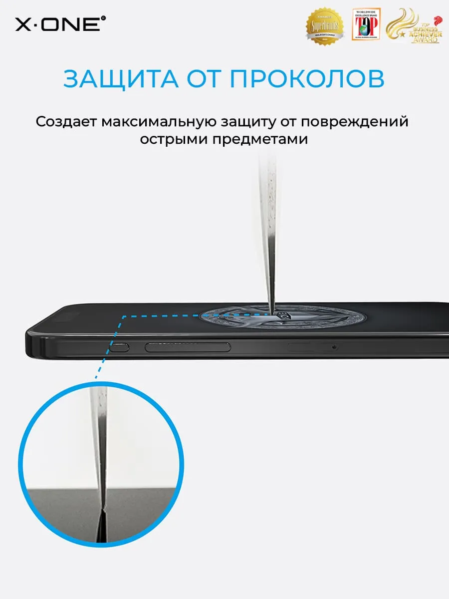Бронепленка Samsung Galaxy S24 Ultra X-ONE Armorvisor 4rd-generation / фильтрация УФ излучения / защита зрения