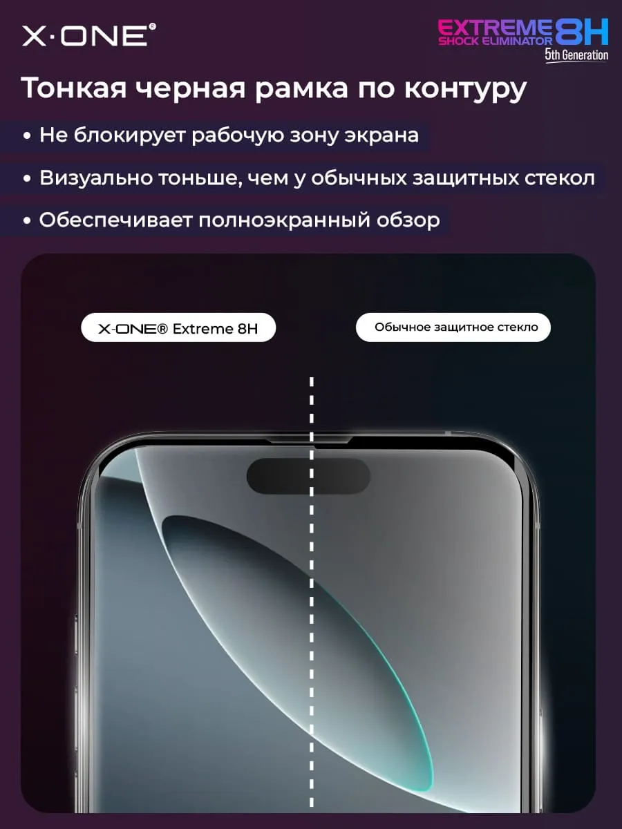 Бронепленка iPhone 14 Pro X-ONE Extreme Shock Eliminator 5th-generation