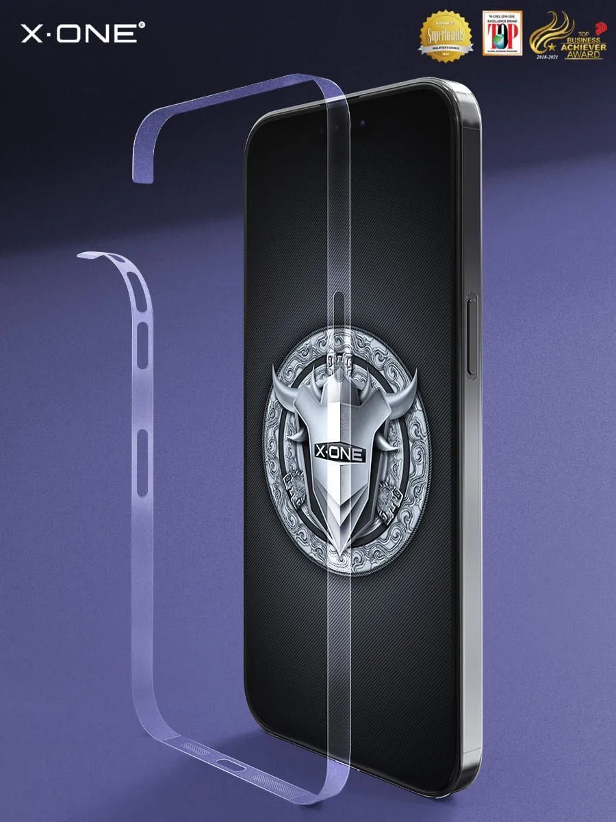 Полимерная защитная пленка iPhone 13 Pro Max X-ONE Frame Protector / защита хромированных торцов корпуса и динамиков