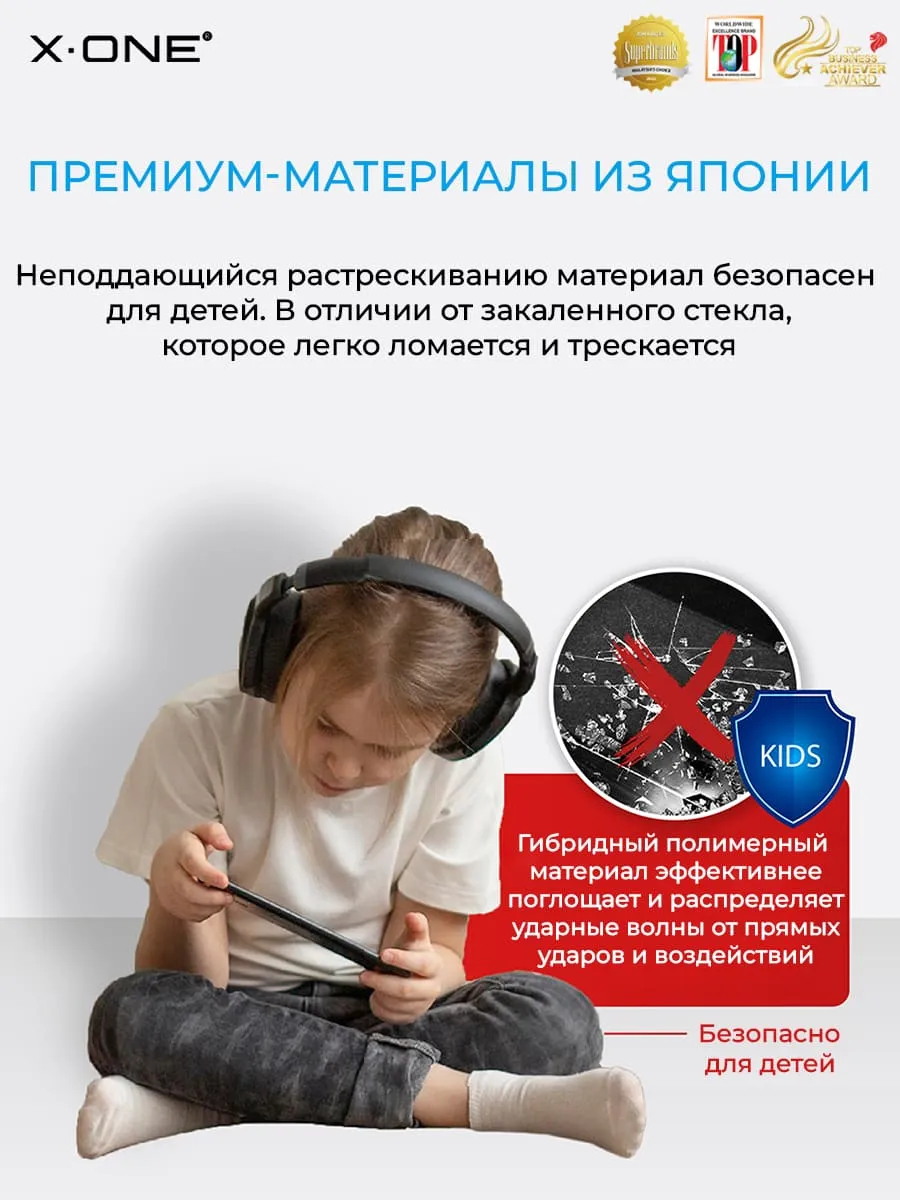 Бронепленка Samsung Galaxy S24 Ultra X-ONE Armorvisor 4rd-generation / фильтрация УФ излучения / защита зрения