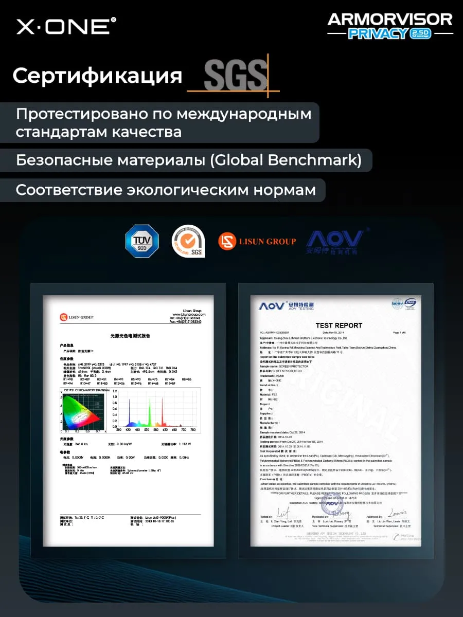 Бронепленка iPhone 17 Pro Max/16 Pro Max X-ONE Armorvisor Privacy 4rd - generation / фильтрация УФ излучения / защита зрения / Антишпион/ с установочным аппликатором