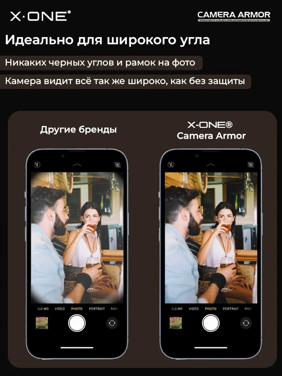Сапфировое стекло на камеру iPhone 14 Pro/14 Pro Max X-ONE Camera Armor - цвет Violet / линзы / авиа-алюминиевый корпус