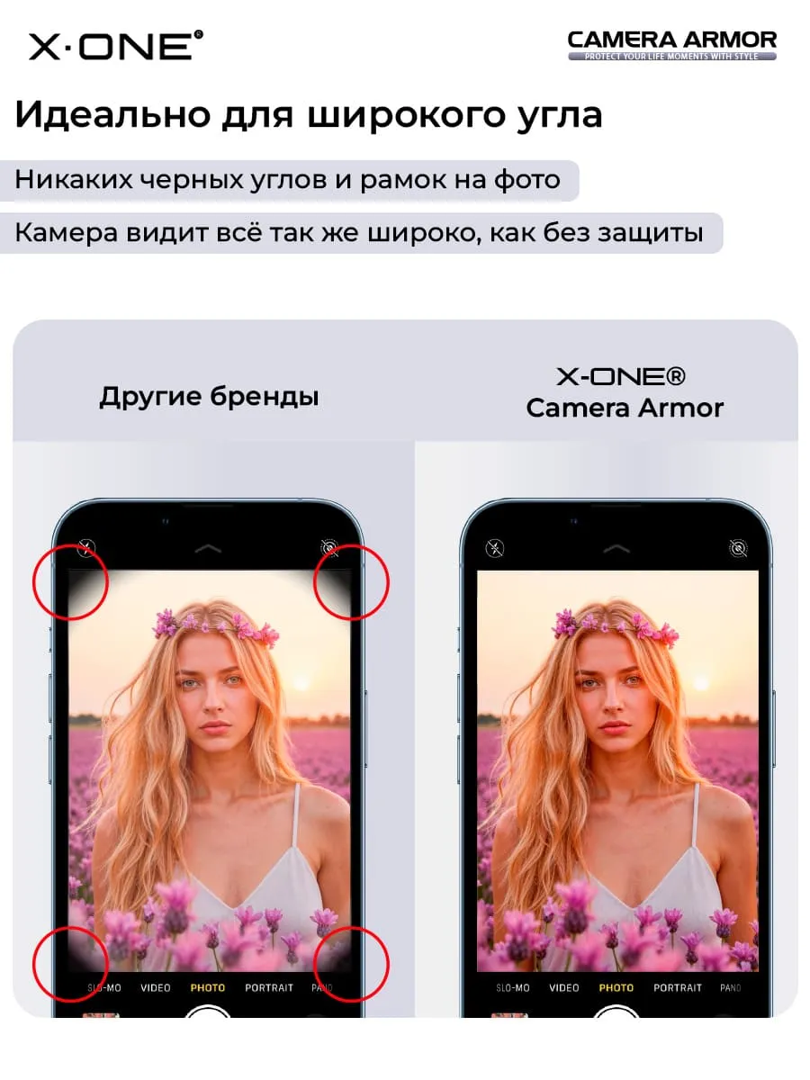 Сапфировое стекло на камеру iPhone 17 X-ONE Camera Armor - цвет Black / линзы / авиа-алюминиевый корпус