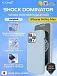 Чехол iPhone 14 Pro Max X-ONE Shock Dominator - голубой закрытый матовый Soft Touch корпус и сменные цветные кнопки в комплекте