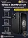 Чехол iPhone 15 Pro Max X-ONE Shock Dominator MagSafe - черный закрытый матовый Soft Touch корпус и сменные цветные кнопки в комплекте 