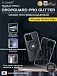 Чехол iPhone 14 Pro Max X-ONE DropGuard PRO Glitter MagSafe - блестящий текстурированный прозрачный корпус пепельного оттенка