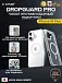 Чехол iPhone 16 Plus X-ONE DropGuard PRO MagSafe - текстурированный прозрачный корпус пепельного оттенка