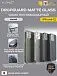 Чехол iPhone 12 X-ONE DropGuard Matte Glass - синий матовый оттенок с полупрозрачной задней панелью из японского сапфирового стекла