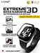 Непробиваемая бронепленка на часы Apple Watch 40 мм X-ONE Extreme Shock Eliminator 3D / черная рамка / с установочным аппликатором