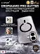 Чехол iPhone 17 X-ONE DropGuard PRO Glitter MagSafe - блестящий текстурированный прозрачный корпус пепельного оттенка