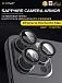 Сапфировое стекло на камеру iPhone 14 Pro/14 Pro Max X-ONE Camera Armor - цвет Graphite / линзы / авиа-алюминиевый корпус